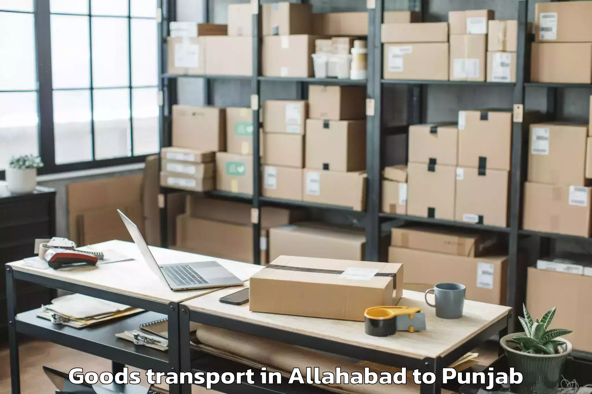 Hassle-Free Allahabad to Garhshankar Goods Transport